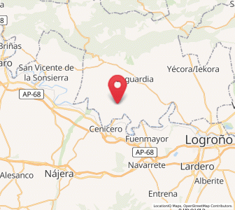 Map of Elciego, Basque Country