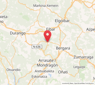 Map of Elgeta, Basque Country