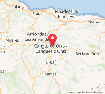 Map of Elgueras, Asturias