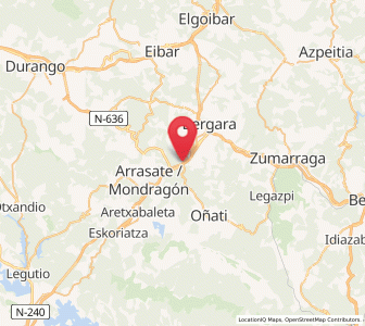 Map of Elorregi, Basque Country