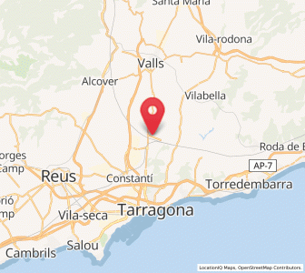 Map of els Garidells, Catalonia