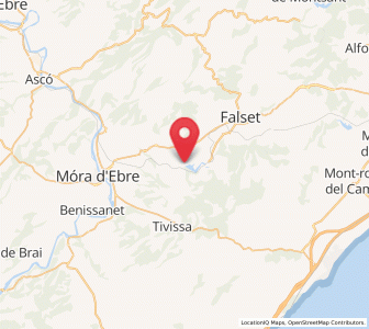 Map of els Guiamets, Catalonia