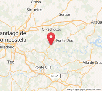 Map of Enquerentes, Galicia