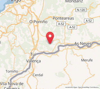 Map of Entienza, Galicia