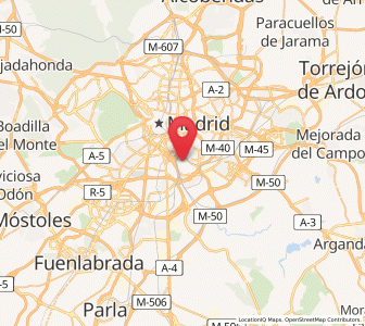 Map of Entrevías, Madrid