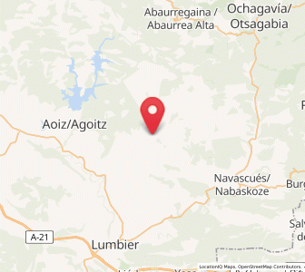 Map of Epároz, Navarre