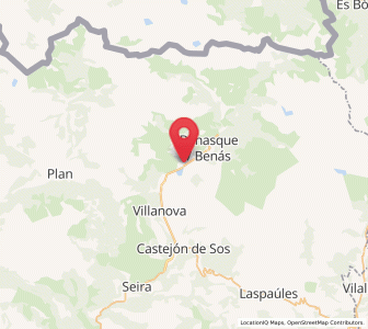 Map of Eriste, Aragon