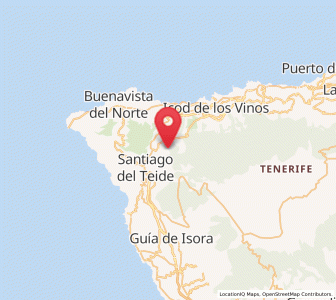 Map of Erjos, Canary Islands