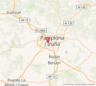 Map of Ermitagaña, Navarre