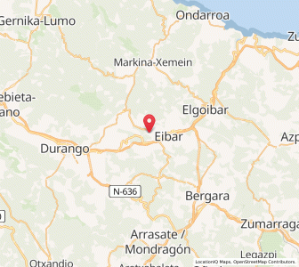 Map of Ermua, Basque Country