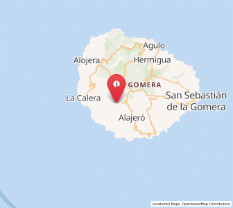 Map of Erque, Canary Islands