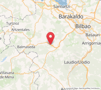 Map of Errekalde, Basque Country