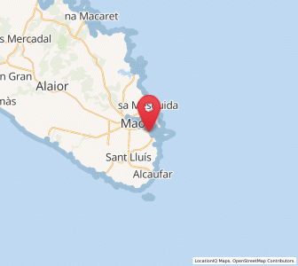 Map of Es Castell, Balearic Islands