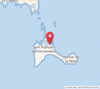 Map of Es Pujols, Balearic Islands