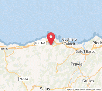 Map of Escalada, Asturias