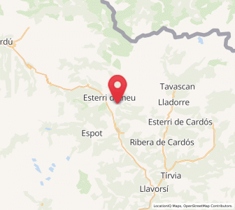 Map of Escalarre, Catalonia