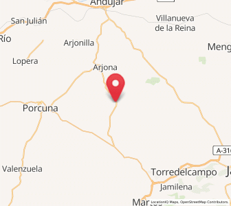 Map of Escañuela, Andalusia