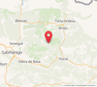 Map of Escartín, Aragon