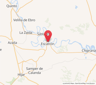 Map of Escatrón, Aragon