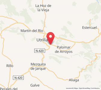 Map of Escucha, Aragon