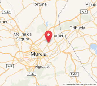 Map of Esparragal, Murcia