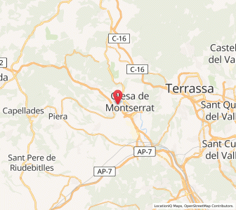 Map of Esparreguera, Catalonia