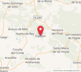 Map of Espejón, Castille and León