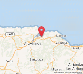 Map of Espina, Asturias