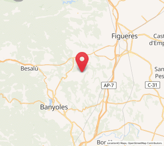 Map of Espinavessa, Catalonia