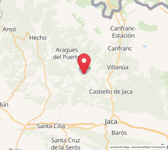 Map of Esposa, Aragon