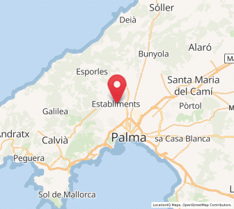 Map of Establiments, Balearic Islands