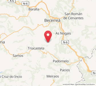 Map of Estacas, Galicia