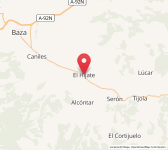 Map of Estación de Hijate, Andalusia