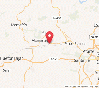 Map of Estación de Illora-Lachar, Andalusia