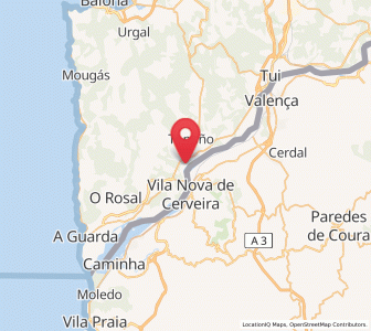 Map of Estás, Galicia