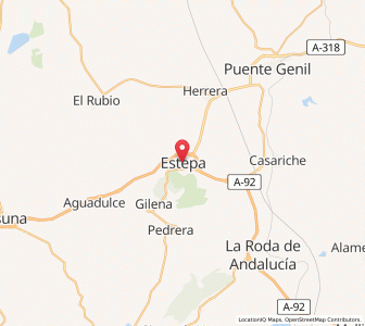 Map of Estepa, Andalusia