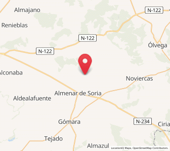 Map of Esteras de Lubia, Castille and León