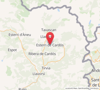 Map of Esterri de Cardós, Catalonia