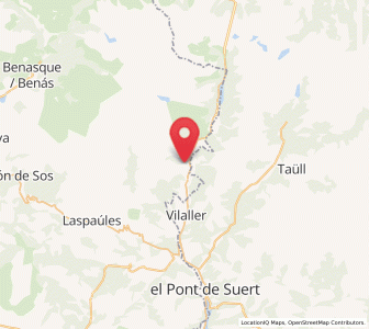 Map of Estet, Aragon