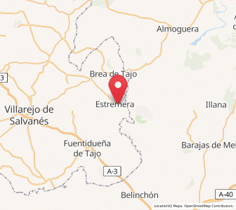 Map of Estremera, Madrid