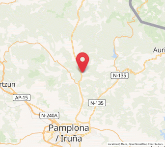 Map of Etuláin, Navarre