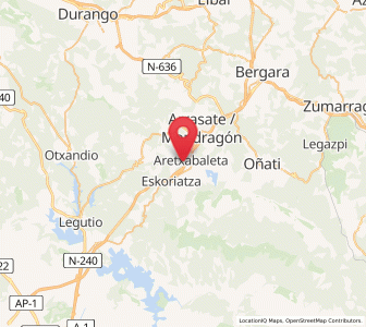 Map of Etxebarri, Basque Country