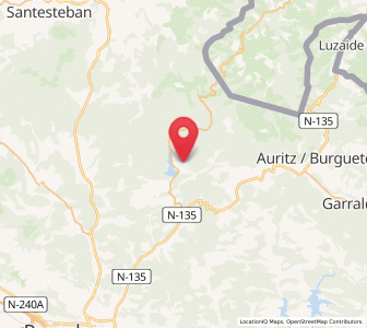 Map of Eugi, Navarre