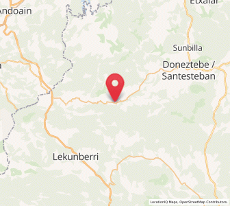Map of Ezkurra, Navarre