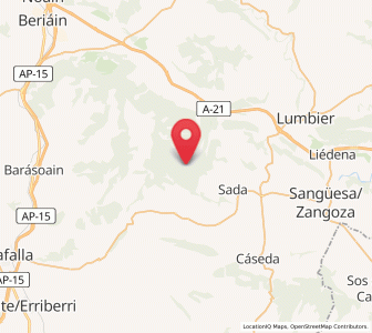 Map of Ezprogui, Navarre