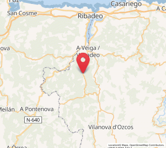 Map of Fabal, Asturias