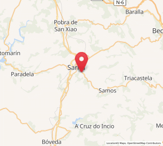 Map of Fafián, Galicia