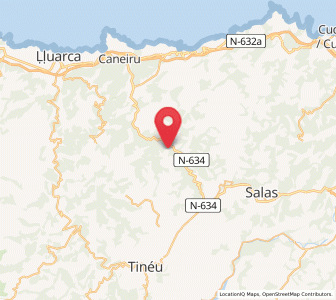 Map of Fagera, Asturias