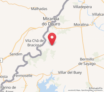 Map of Fariza, Castille and León