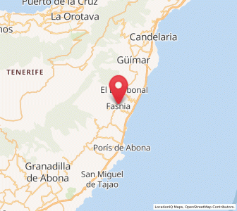 Map of Fasnia, Canary Islands
